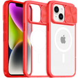 Чoхол до iPhone 15, Slide Camera Magsafe, червоний