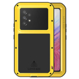Чoхол Love Mei до Samsung Galaxy A53 5G, armored with glass, жовтий