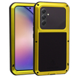 Чoхол Love Mei до Samsung Galaxy A54 5G, armored with glass, жовтий