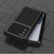 Чoхол Love Mei до Samsung Galaxy S20 FE 4G/5G, armored with glass, чорний