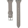 Шкіряний ремінець для годинника 1/2/3/4/5/6/7/8/SE/ULTRA 42/44/45/49mm, Grey