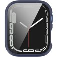 2в1 чохол та захисне скло для годинника Apple Watch 7/8 41MM, Dark Blue