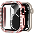 2в1 чохол та захисне скло для годинника Apple Watch 7/8 41mm, Pink
