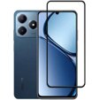 3D загартоване скло для Realme C63, чорна рамка