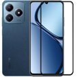 3D загартоване скло для Realme C63, чорна рамка