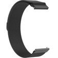 Milanese Браслет для годинників 18mm, Garmin Vivoactive 4S, Black